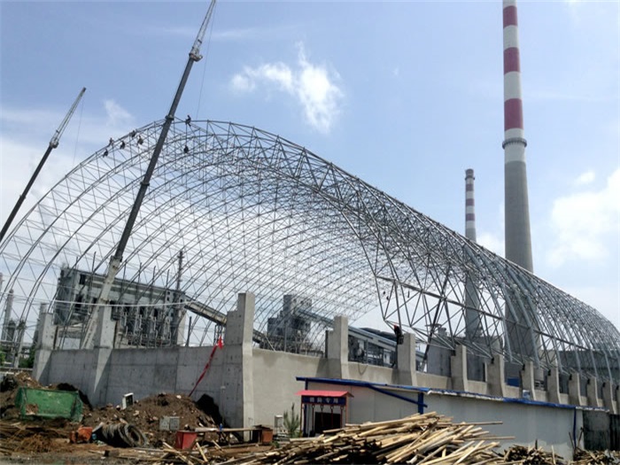 汉川煤机油桶翘工程网架
